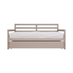 CraftPorch Rustic Wooden Twin Size Daybed With Trundle
