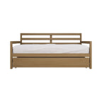 CraftPorch Rustic Wooden Twin Size Daybed With Trundle