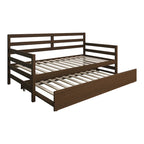 CraftPorch Rustic Wooden Twin Size Daybed With Trundle