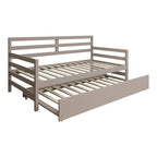 CraftPorch Rustic Wooden Twin Size Daybed With Trundle