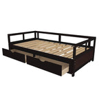 Extendable Bed Daybed with Two Drawers