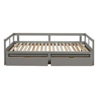 Extendable Bed Daybed with Two Drawers