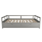Extendable Bed Daybed with Two Drawers