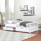 Extendable Bed Daybed with Two Drawers