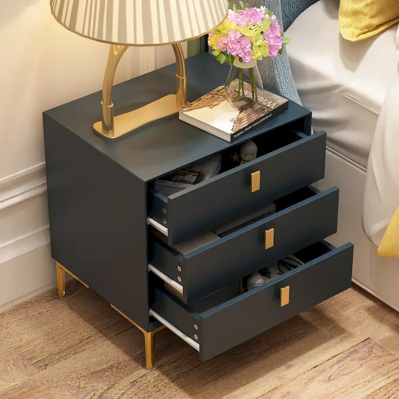 Timechee 3-Drawer Nightstand End Table Bedside Table