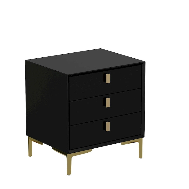 Timechee 3-Drawer Nightstand End Table Bedside Table