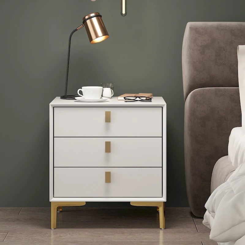 Timechee 3-Drawer Nightstand End Table Bedside Table