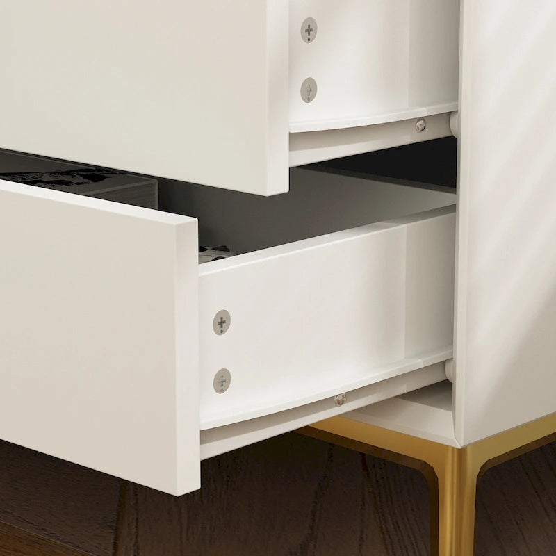 Timechee 3-Drawer Nightstand End Table Bedside Table