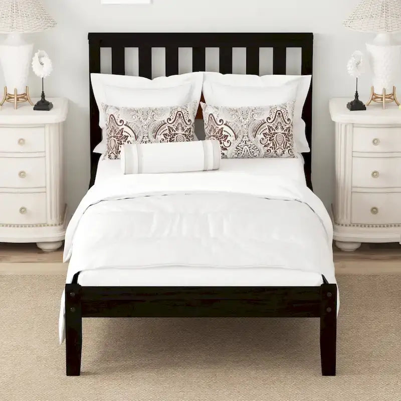 Twin Size Platform Bed with Headboard