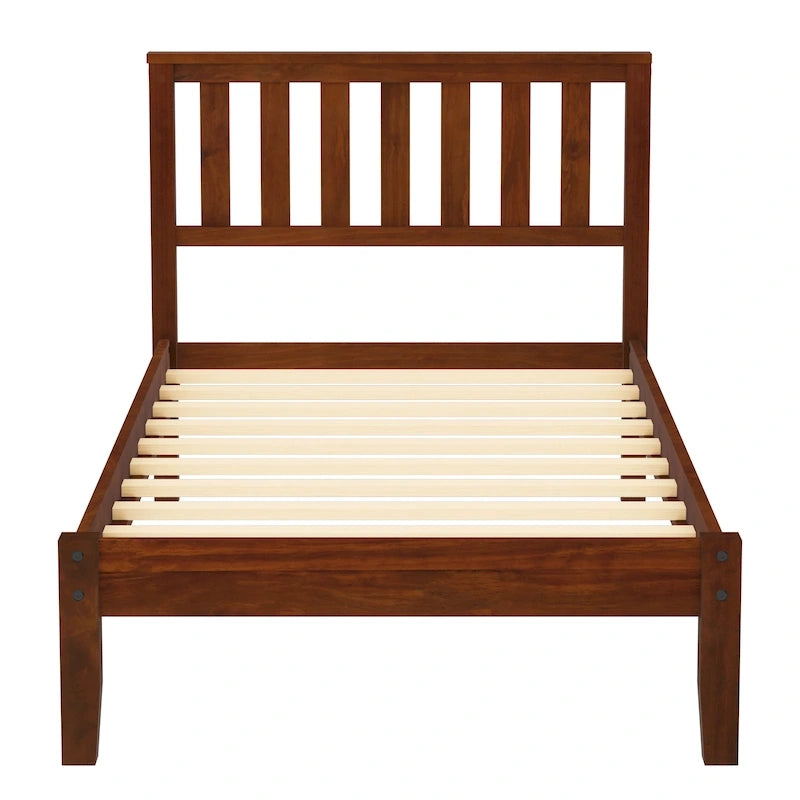 Twin Size Platform Bed with Headboard