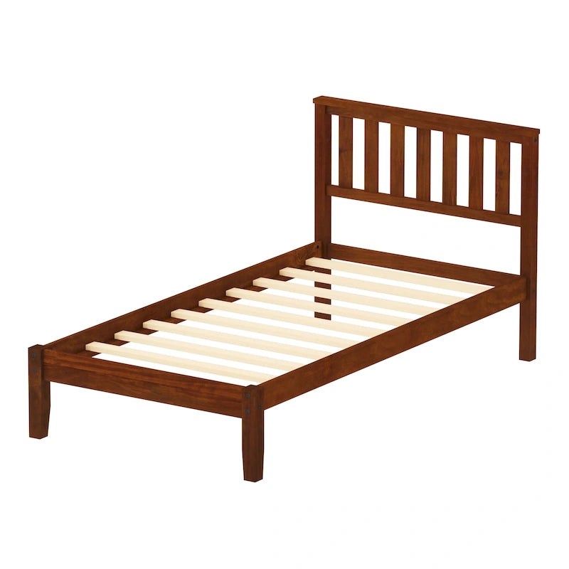 Twin Size Platform Bed with Headboard