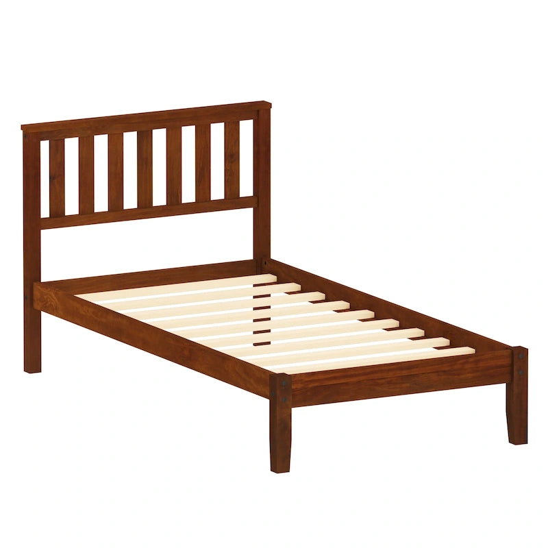 Twin Size Platform Bed with Headboard