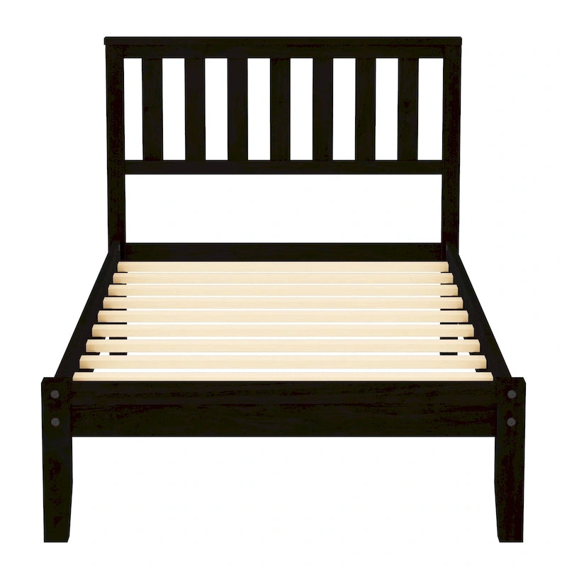 Twin Size Platform Bed with Headboard