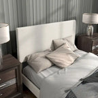 Furniture of America Gail Modern White Boucle Adjustable Queen-Size Platform Bed