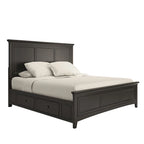 Ediline King Size Wood Panel Platform Storage Bed by iNSPIRE Q Classic