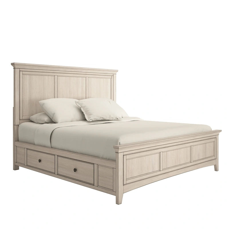 Ediline King Size Wood Panel Platform Storage Bed by iNSPIRE Q Classic