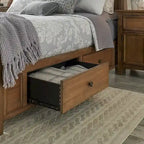 Ediline King Size Wood Panel Platform Storage Bed by iNSPIRE Q Classic