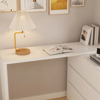 32.7H Rotating Dresser and Desk 6 Drawer Dresser Makeup Vanity White/Black