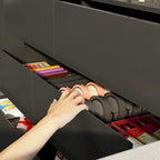 32.7H Rotating Dresser and Desk 6 Drawer Dresser Makeup Vanity White/Black