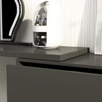 32.7H Rotating Dresser and Desk 6 Drawer Dresser Makeup Vanity White/Black