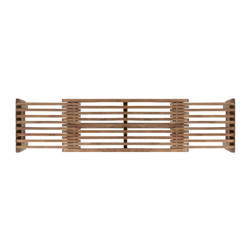 Natural Solid Mango Wood Extendable Bench by East at Main