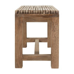 Natural Solid Mango Wood Extendable Bench by East at Main