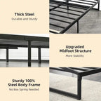 10 Inch Metal Platform Low Profile Bed Frame