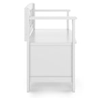 WYNDENHALL Halifax SOLID WOOD 36 inch Wide Transitional Small Entryway Storage Bench - 17D x 36 W x 27.8H