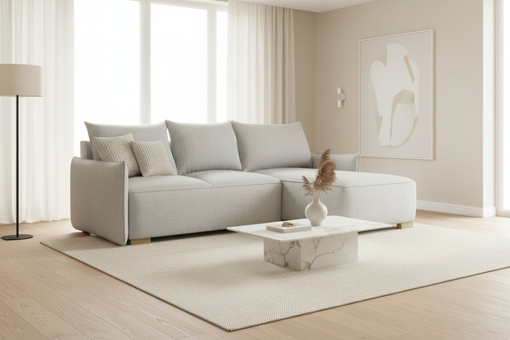 Gray Sofa, 240 x 155 x 87 cm