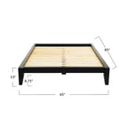 Yume Solid Wood Platform Bed with Japanese Joinery