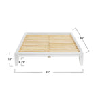Yume Solid Wood Platform Bed with Japanese Joinery
