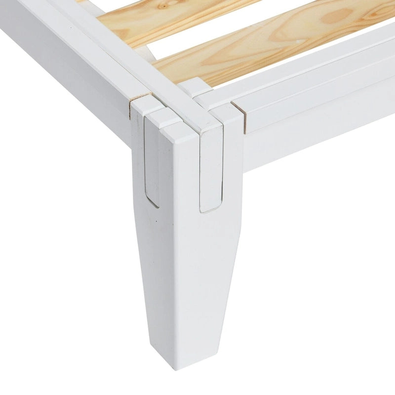 Yume Solid Wood Platform Bed with Japanese Joinery