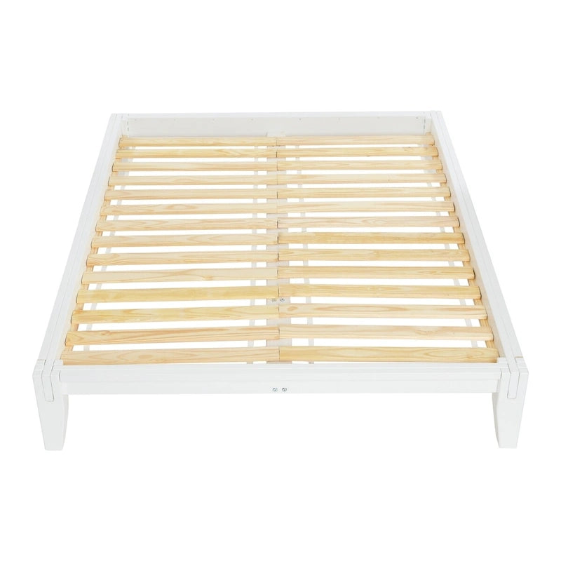 Yume Solid Wood Platform Bed with Japanese Joinery