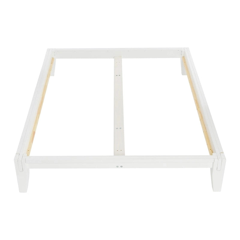 Yume Solid Wood Platform Bed with Japanese Joinery