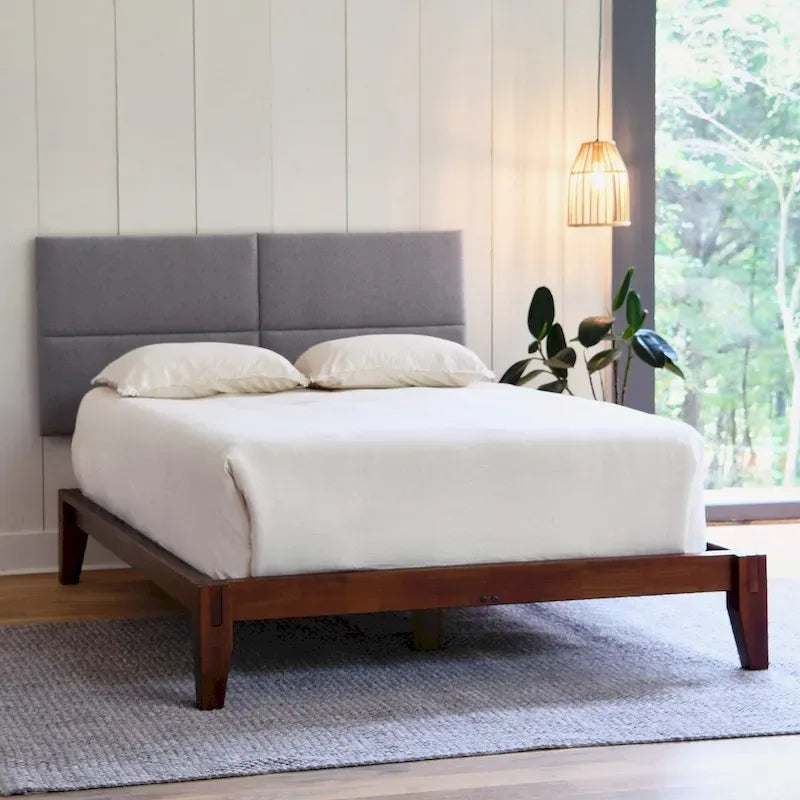 Yume Solid Wood Platform Bed with Japanese Joinery