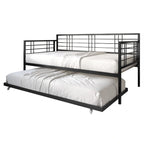 CraftPorch Contemporary Twin Size Metal Daybed with Trundle