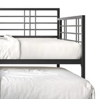 CraftPorch Contemporary Twin Size Metal Daybed with Trundle