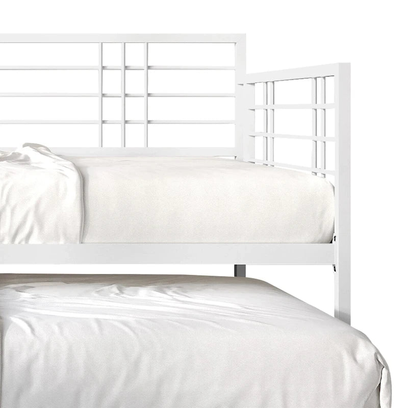 CraftPorch Contemporary Twin Size Metal Daybed with Trundle