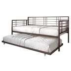 CraftPorch Contemporary Twin Size Metal Daybed with Trundle