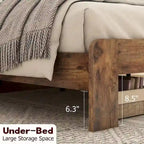 Queen Size Wood Platform Bed Frame For Bedroom