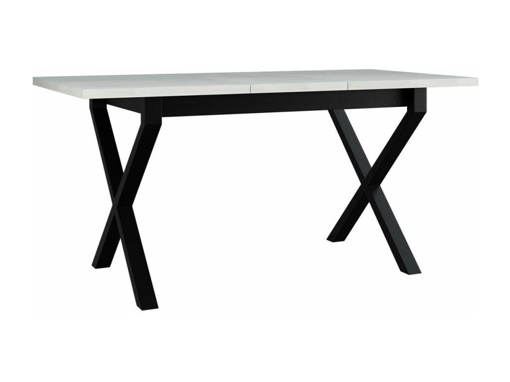 White Metal Table, 75 x 80 x 140 cm