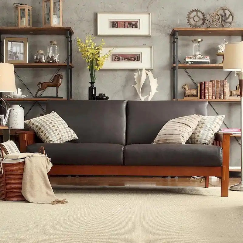 Hills Mission-style Oak Sofa by iNSPIRE Q Classic