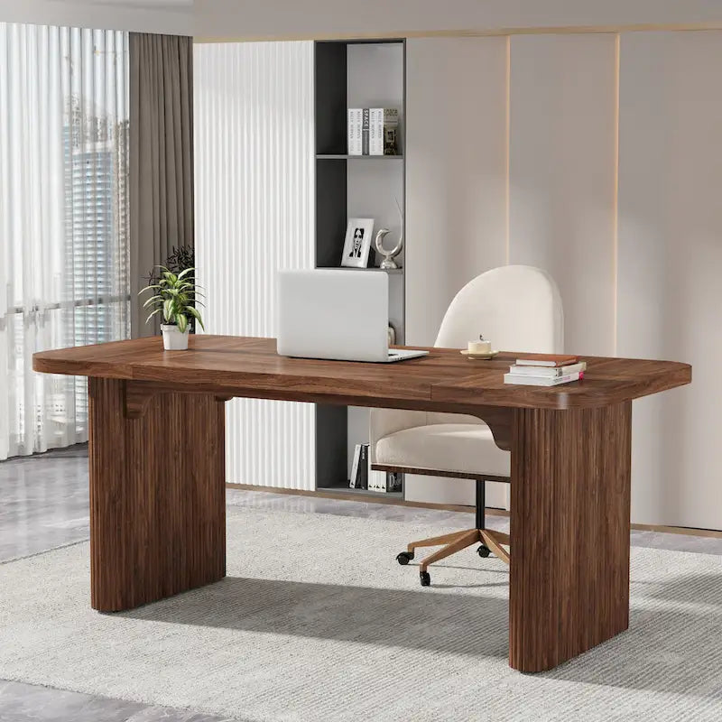63 Computer Desk for Home Office, Simple Rectangular Writing Table for Study Room Bedroom