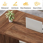 63 Computer Desk for Home Office, Simple Rectangular Writing Table for Study Room Bedroom