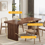 63 Computer Desk for Home Office, Simple Rectangular Writing Table for Study Room Bedroom