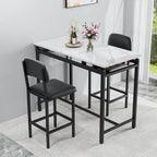 3 Piece Dining Bar Set with 2 Chairs