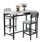 3 Piece Dining Bar Set with 2 Chairs