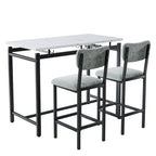 3 Piece Dining Bar Set with 2 Chairs