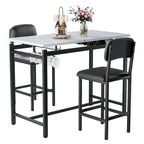 3 Piece Dining Bar Set with 2 Chairs