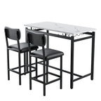 3 Piece Dining Bar Set with 2 Chairs